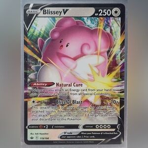 Blissey V 119/198 Chilling Reign Ultra Rare Holo Pokémon Card Near Mint